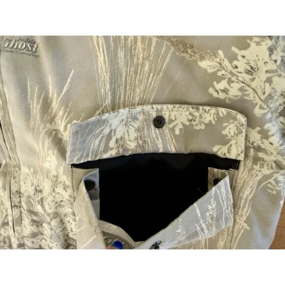 Vintage Ghost‎ Camo Prairie Field Bomber Jacket Quilt Insulated Size XL(?) GUC - Picture 10 of 14